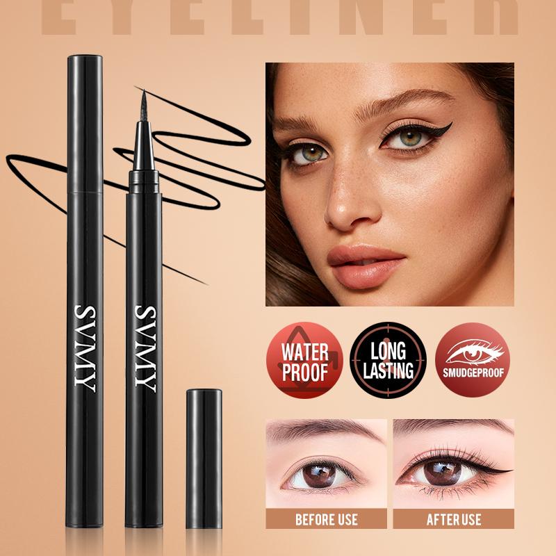 Product Introduction of 【Local Delivery】SVMY Waterproof Eye Black&long-lasting Black Eyeliner Pen&mascara Curler Light Eye Makeup 1PCS/3PCS SET 11