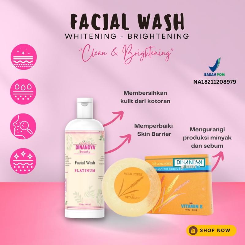 BPOM SABUN WAJAH || Facial Wash Glowing  Memutihkan Melembutkan Mengencangkan Muka 0
