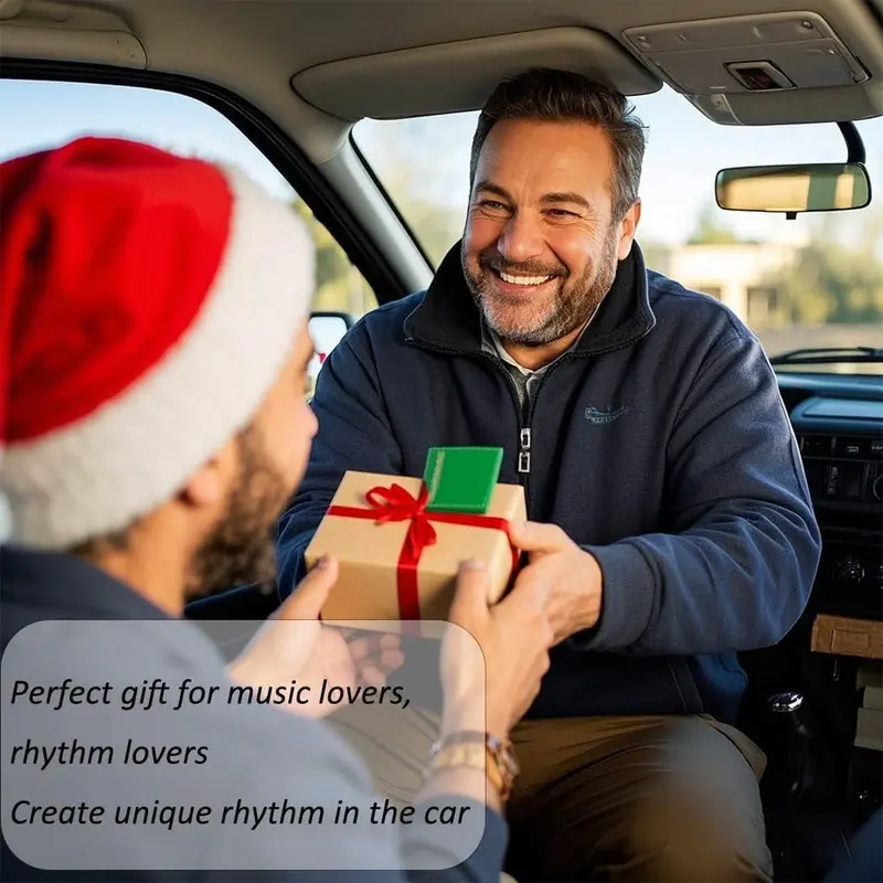 Car Drum Cymbal Air Vent, Fun Music Gadget for Drivers & Drummers, Easy Install On Dashboards & Vents, Crisp Metallic Sound, Gift for Road Trips & Music Lovers, Adjustable 7