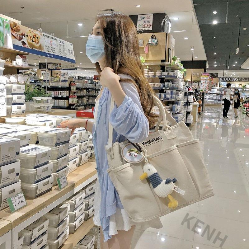 Túi Xách Vải Bỉm Sữa Đa Năng VEGIEBAG Nữ nhiều ngăn Hàn Quốc Cao Cấp Cho Mẹ và Bé giá rẻ Kem Balo