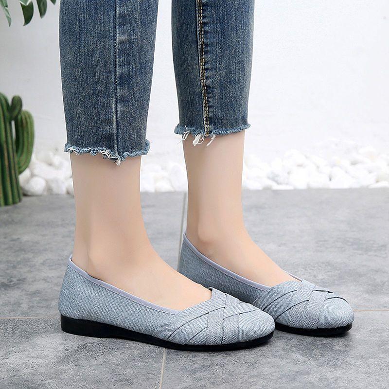 Giày Lưới Thoáng Khí, Phong Cách Mùa Hè, Dành Cho Phụ Nữ, Đế Mềm, Chống Trượt, Giày Một Lớp, Thiết Kế khoét lỗ Thích Hợp Cho Phụ Nữ Mang Thai Và Đế Làm Việc, Giày Cho Mẹ 8