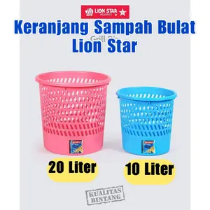 Keranjang Sampah Plastik Bulat Lion Star Tempat Sampah Grill Bin