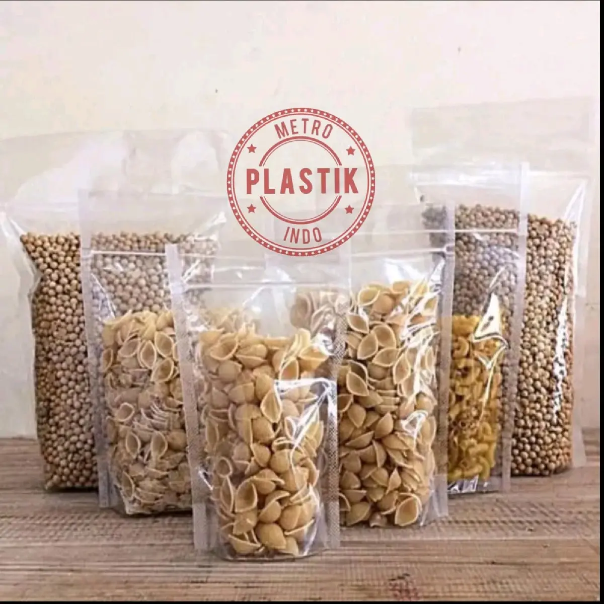 Standing Pouch Double Seal 9x15 / 10x17,6 Isi 50pcs  / Plastik Kemasan Snack / Plastik Klip Berdiri 9x15 / 10x17,6 Isi 50pcs