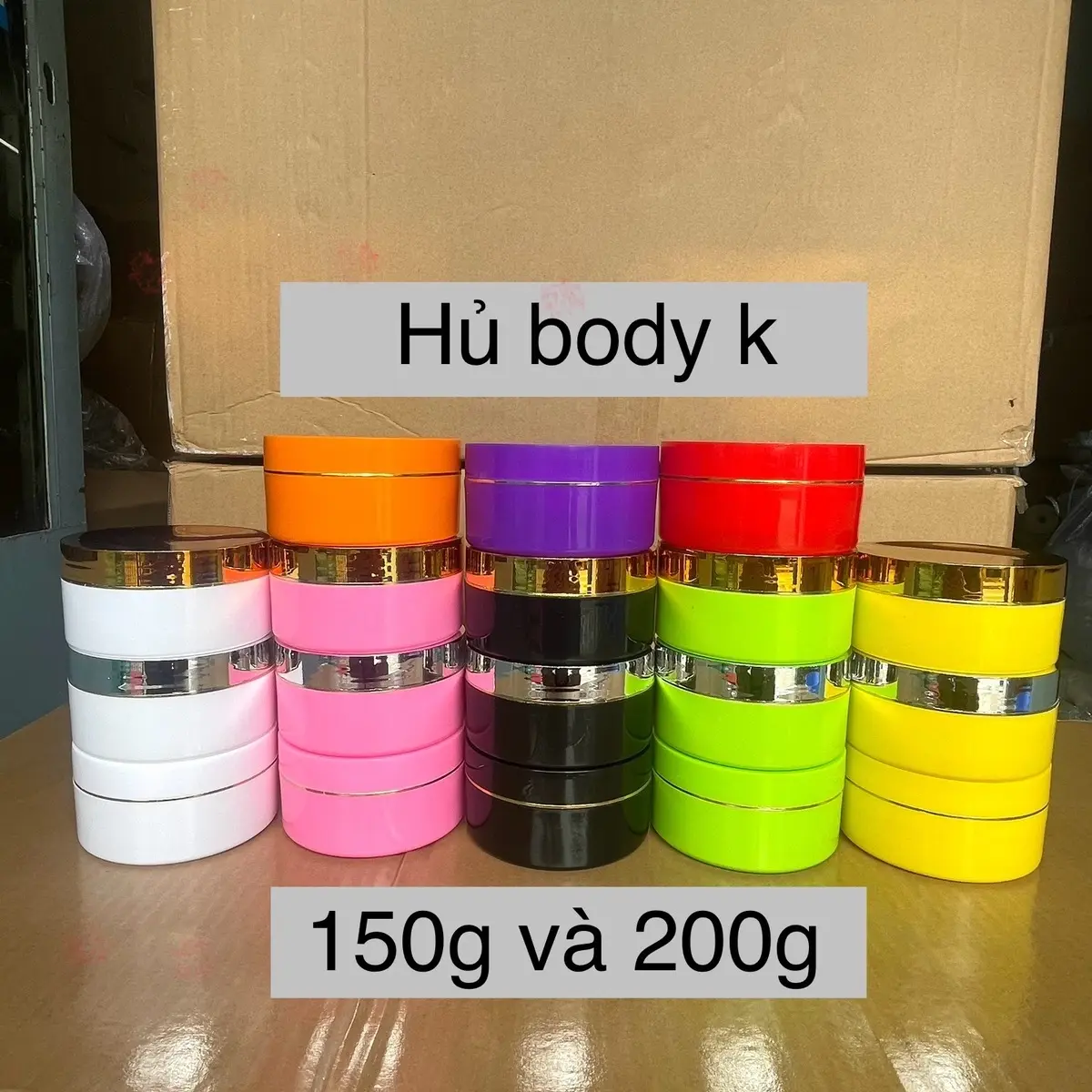 (Combo 10) Hủ đựng kem body k150g và k200g