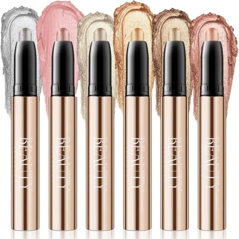 Long Lasting Eyeshadow Stick, Waterproof Eyeshadow Pen, High Pigmented Eye Shadow Stick, Easy Coloring Eye Shadow Pen, Colorful Eye Makeup Product, Summer Makeup 0