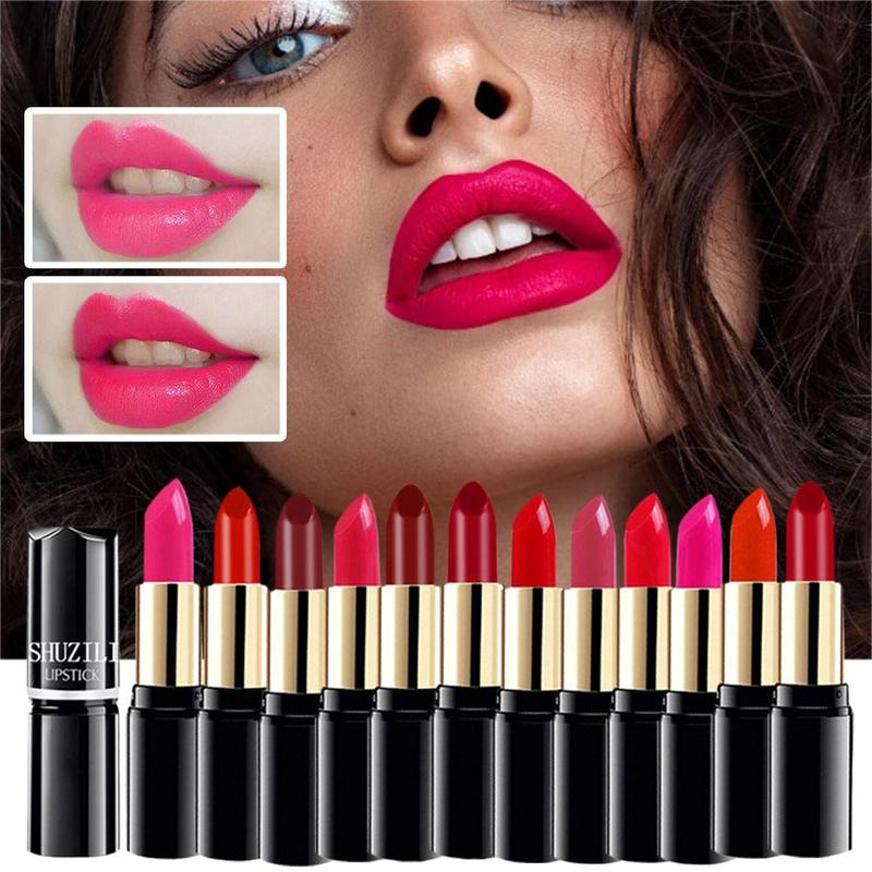 Product Introduction of 12Colors Round Tube Velvet Matte Hydrating Moisturizing Lipstick For Women 23