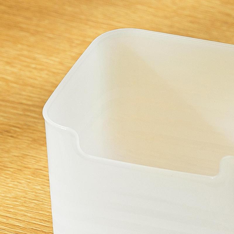 Kitchen Storage Basket, 3 Counts Clear Large Capacity Storage Basket, Dustproof Design Storage Organizer for Kitchen Restaurant 2