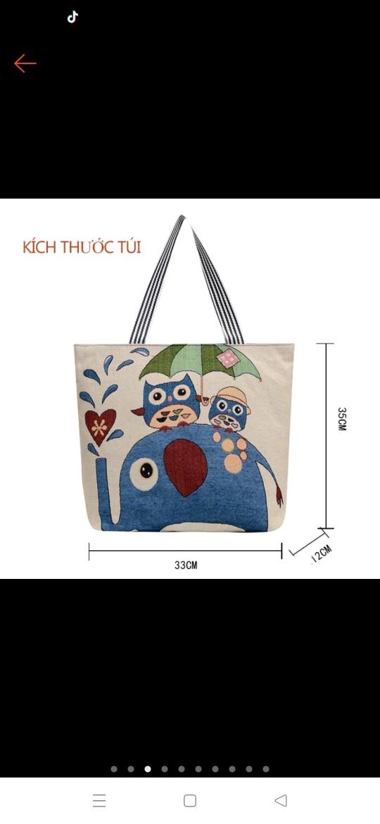 Product Introduction of túi xách đeo vai có khóa .. túi vải thiêu thổ cẩm đẹp xuất sắc.45cm...40cm 1