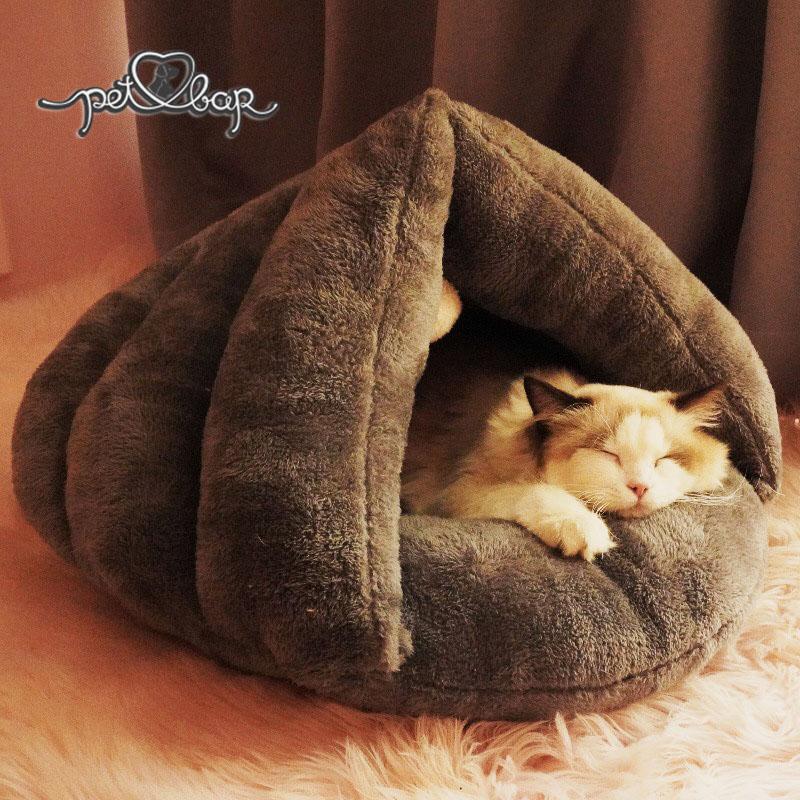  Nhà đệm cho thú cưng kín gió - Ổ cho chó mèo khép kín có 2 màu 