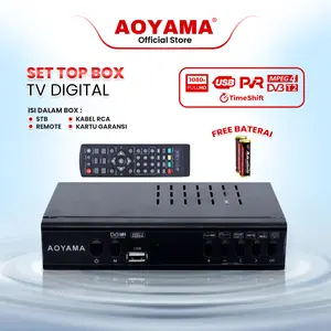 (COD) SET TOP BOX DIGITAL AOYAMA / FULL HD ANTI PANAS kabel remot antena