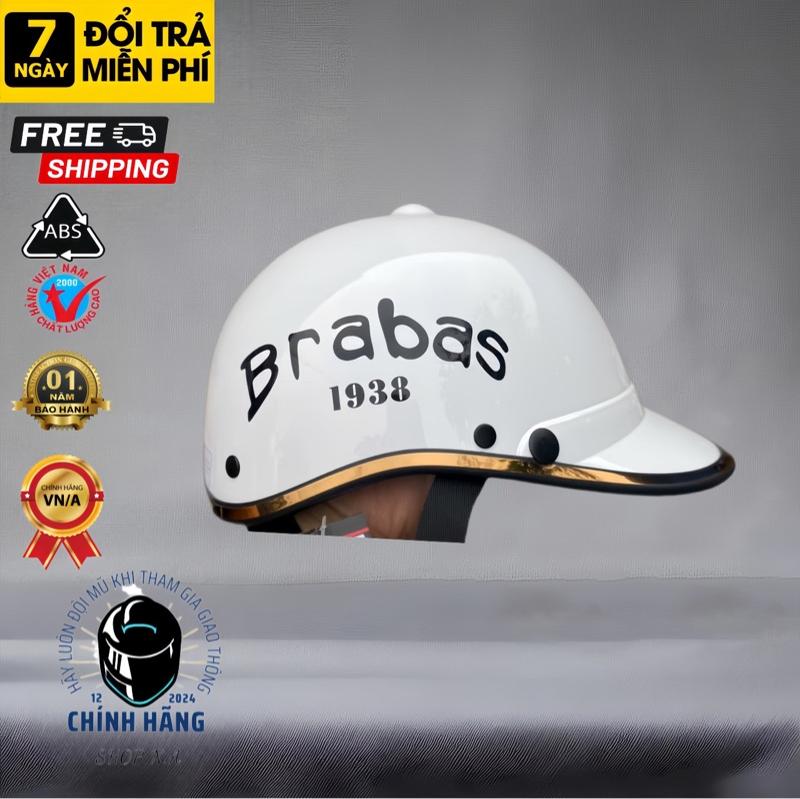 Product Introduction of Nón bảo hiểm BRABAS, phong cách trẻ trung, hợp cả nam, vòng đầu 52-57, món quà ý nghĩa - 1402 - Valentine - Lễ tình nhân -  Helmet Chạy Xe Đạp Phụ Kiện mũ  bảo  hiểm  brabus cho nữ nón  baohiem Cao Su 9