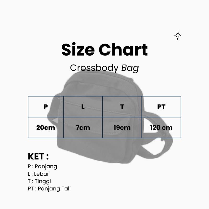 Product Introduction of Theclub Tas Kanvas Selempang Cowok - Korean Crossbody Bag Medium Canvas 0