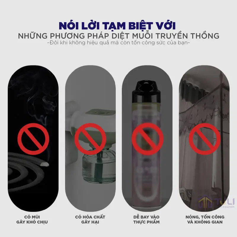 Đèn Bắt Muỗi Và Côn Trùng Tuli TL-006, Công Suất 6W, Máy Bắt Muỗi Bằng Đèn, Bắt Muỗi/Ruồi/Kiến Ba Khoang/Các Loại Côn Trùng, An Toàn Khi Sử Dụng, Có Lớp Lưỡi Bảo Vệ, Bảo Hành 2 Năm đèn bắt muỗi tự động 2