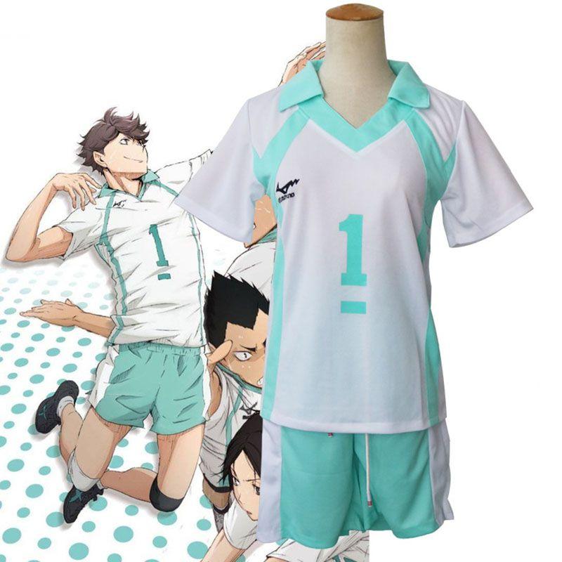 Trang Phục Đồng Phục Johsai Haikyuu Oikawa Aoba Tooru, Trang Phục Thể Thao Hóa Trang, Áo Thi Đấu Số 1 Nam Menswear 4