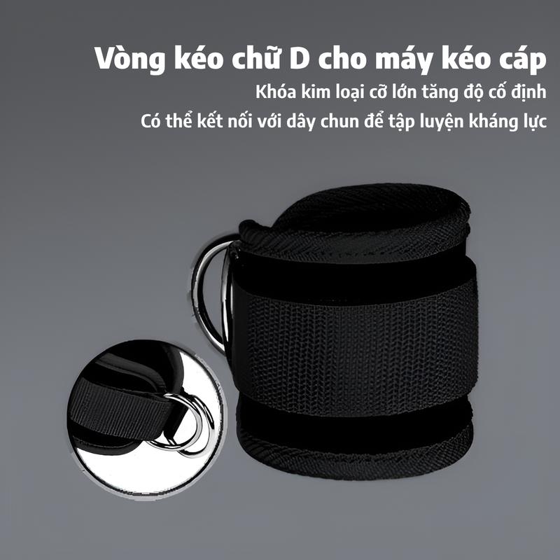 Product Introduction of Quấn cổ chân tập gym,hỗ trợ luyện tập mắt cá chân,bàn chân và chân,vòng chữ D điều chỉnh linh hoạt,dùng trong phòng tập thể dục 4