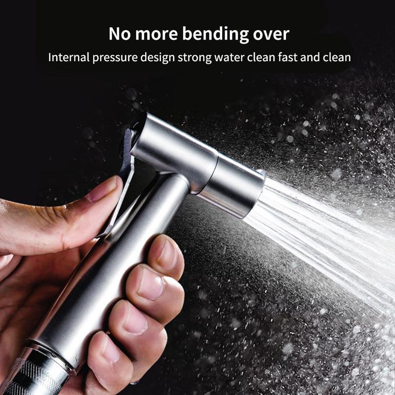 Faucet Household Companion Bathroom Shower Head Self-Cleaning Handheld Toilet Spray Gun Matching Pressurization Flushing Device 2