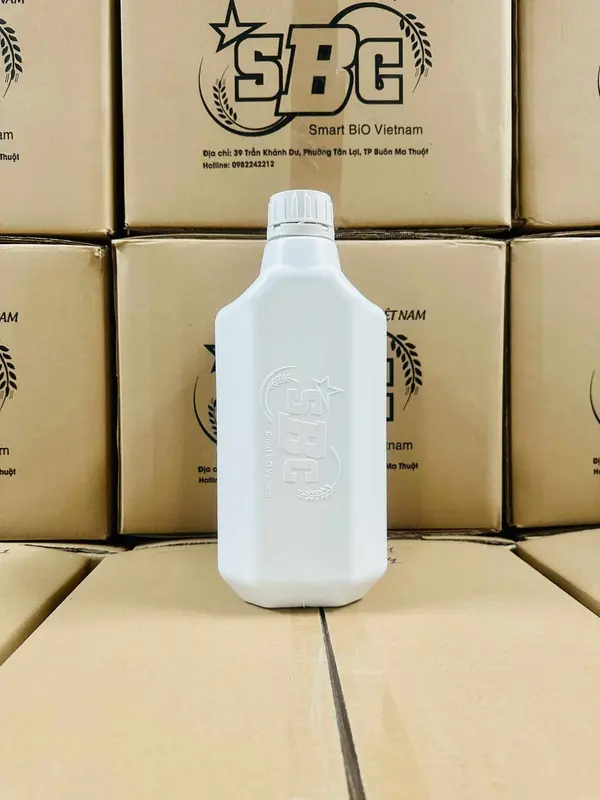 Thùng 6 can đạm cá cô đặc SBC loại 5 lít - phân bón hữu cơ bổ sung thêm humic và rong biển, dưỡng chất trung vi lượng giúp cây siêu kích rễ mạnh, phát triển nhanh, tăng năng suất, giúp  cho đất tơi xốp, phun lá hoặc tưới gốc # cà phê, sầu riêng 5