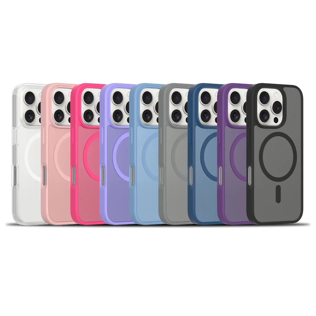 Factory customized wholesale, iPhone phone case semi-transparent matte skin case, suitable for iPhone, Samsung phone, Motorola, supports wireless charging