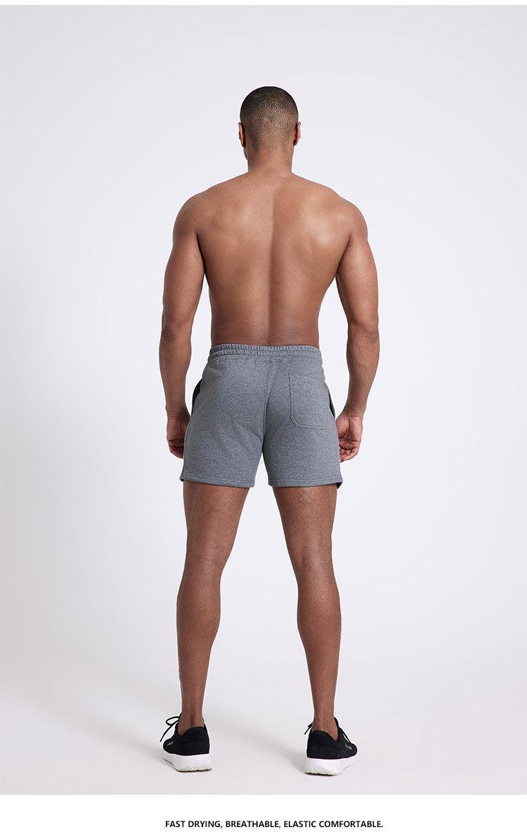 Product Introduction of Fitness shorts American men's casual stretch three quarter pants 2