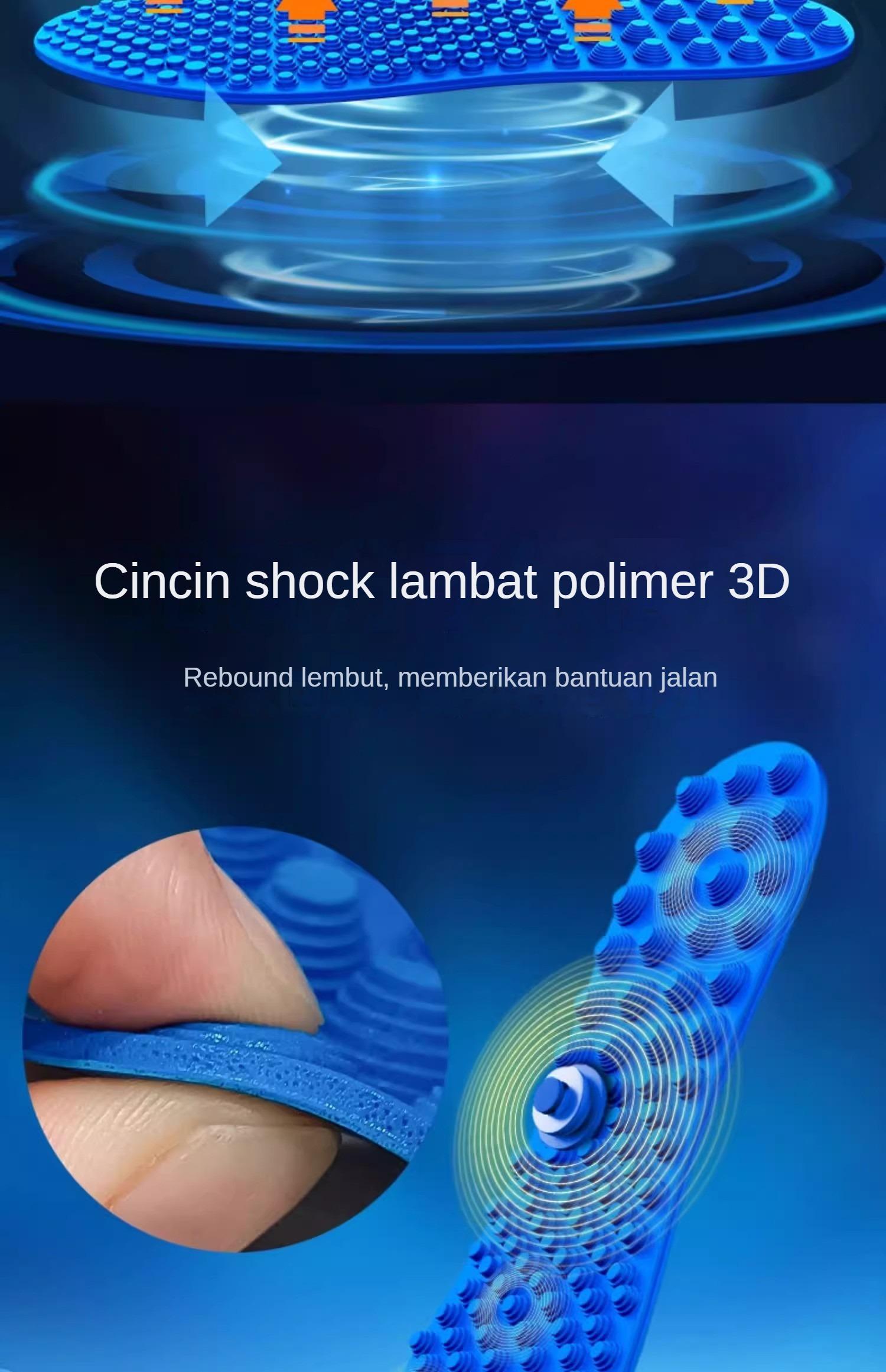 [COD]Sol Kaki Pijat Titik Akupresur 5D untuk Pria dan Wanita - Lembut, Elastis, Redam Guncangan, Bernapas, Serbaguna, Nyaman, Pijat Tapak Kaki, Sol Pijat dengan Titik-Titik