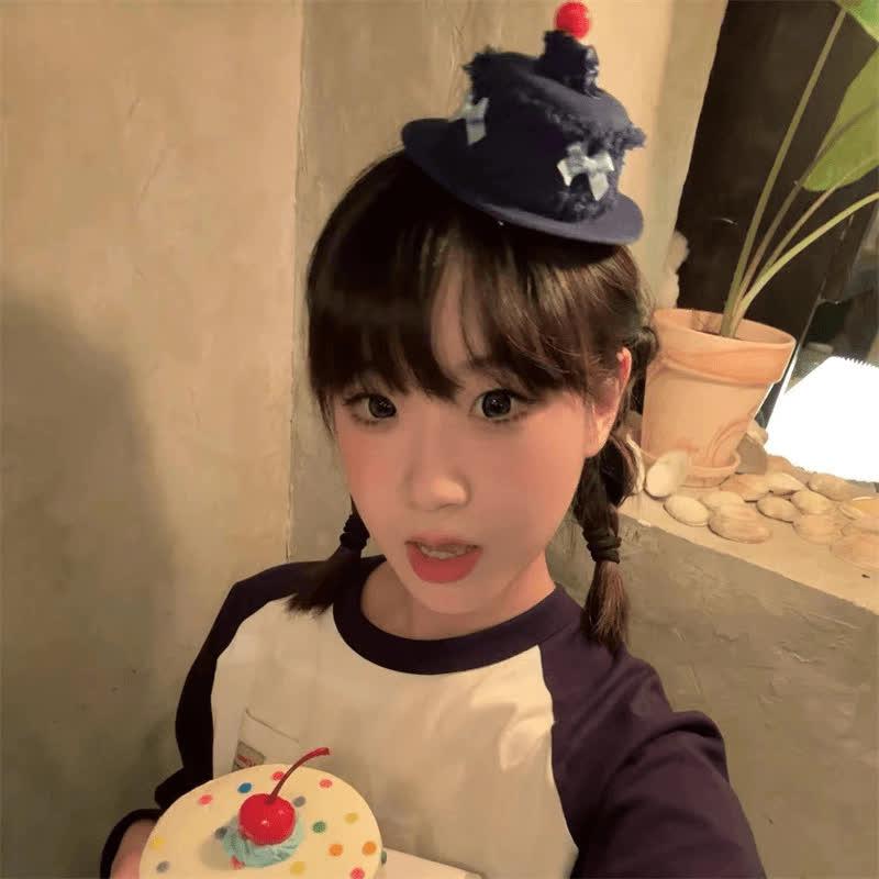 Product Introduction of Cowboy Cherry Candle Birthday Hat Hairpin Burnable Small Cake Funny Creative Hat Hairpin Hair Accessories 2
