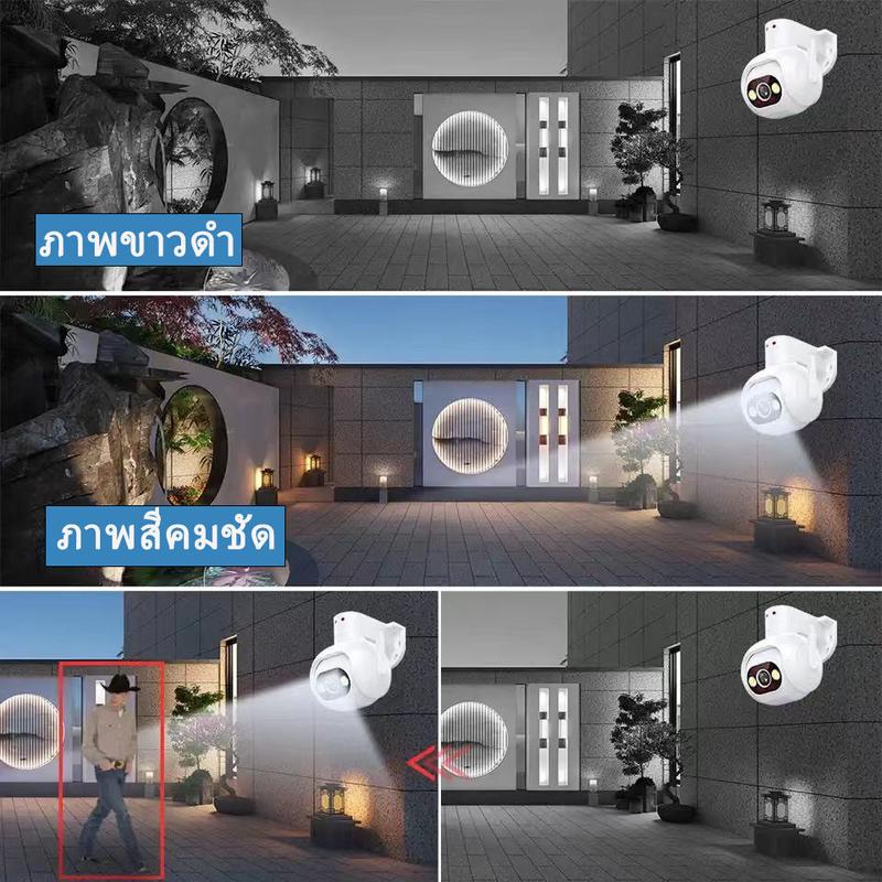 Product Introduction of Home-Mall 4K HD wireless CCTV camera waterproof rotatable interactive color visual in the dark motion detection with white instant mobile alarm Cable Charging 28