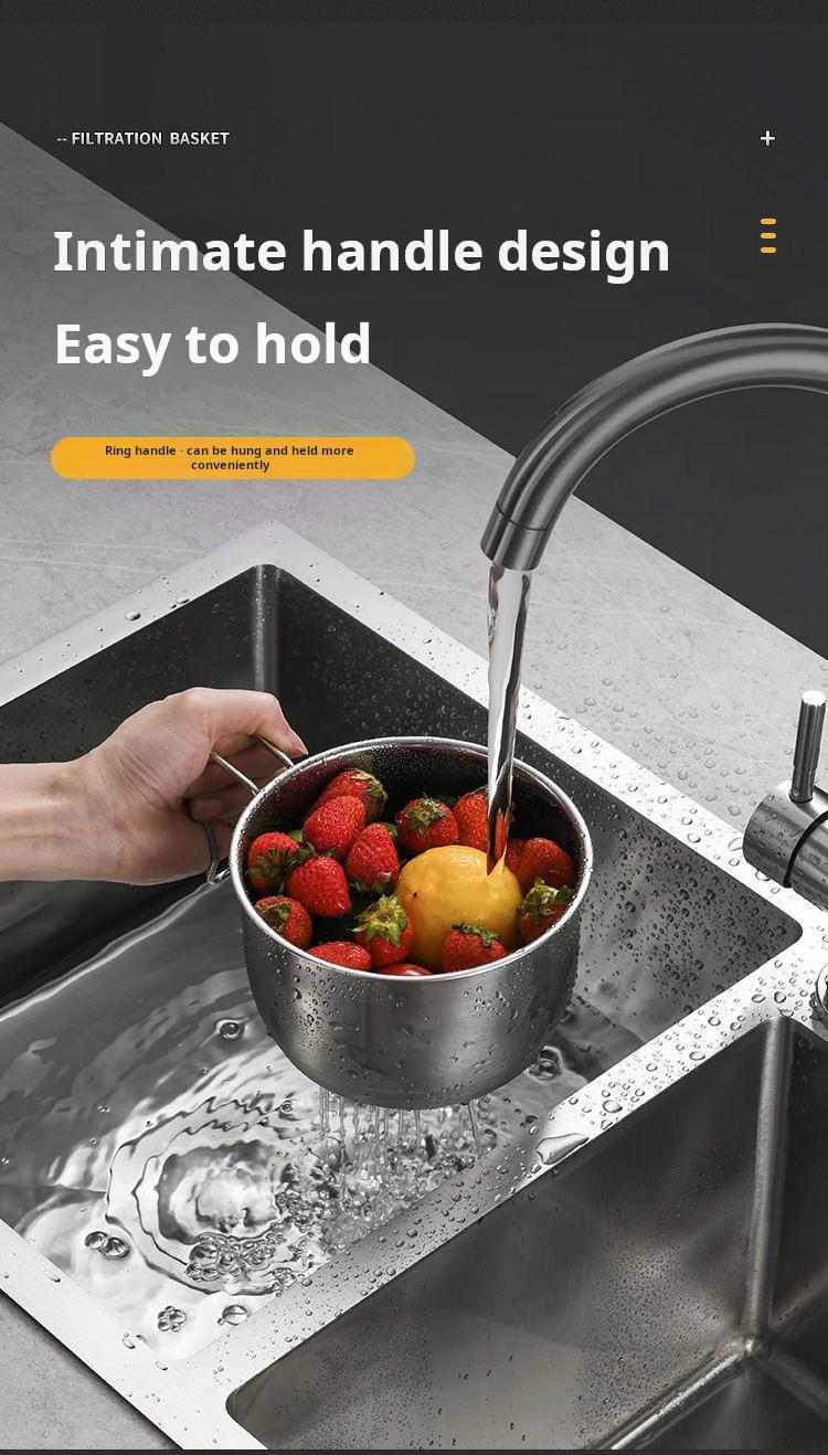 Product Introduction of Rổ Ráo Nước Treo, Dụng Cụ Tách Đa Năng, Để Rửa Rau Củ, Cho Bồn Rửa Nhà Bếp 7