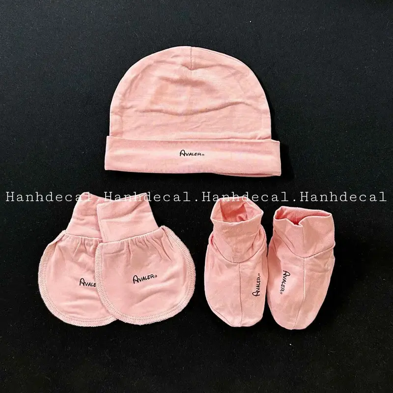 Set Mũ Và Bao Tay Chân Avaler Cho Bé Sơ Sinh Vải Sợi Tre Mềm Mại Nhiều Màu Cao Cấp BOTIBO KIDS 6