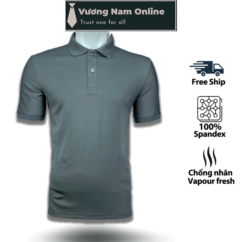 Áo thun nam có cổ polo chất cotton mát 4 chiều tay ngắn cao cấp Menswear Shirt VNO117