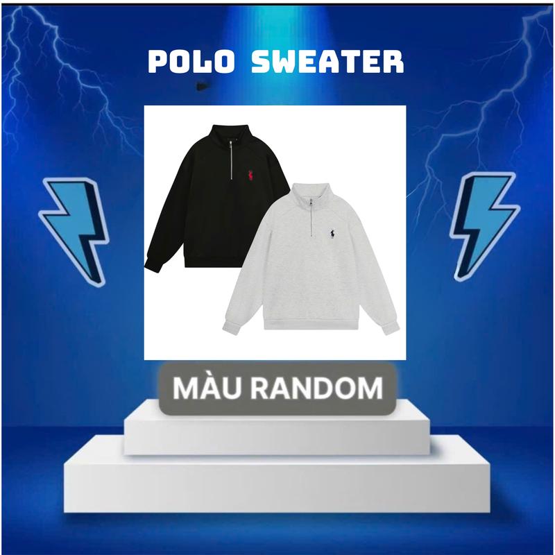 Áo Sweater Nỉ Cổ Lọ Có Khoá Kéo Chất Liệu Nỉ Cotton 2 Mặt Form Rộng Unisex Phong Cách Thể Thao Hàn Quốc Nam Menswear Hoodie Dài Tay
