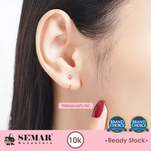 Anting Tindik Emas Little Izzy Huggies Gold 10K Semar Nusantara