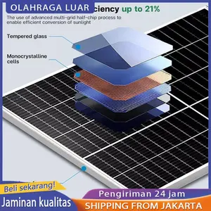 【COD 100% Aman】Panel Surya 100W - Pembangkit Listrik Tenaga Surya, Waterproof, Module Fotovoltaik Solar, Cocok untuk Sistem Tenaga Surya