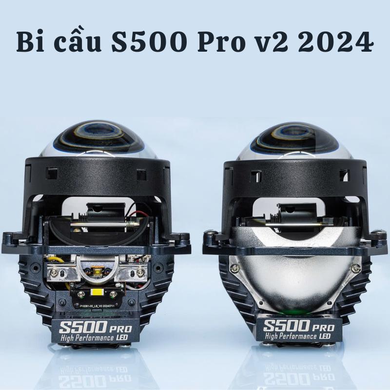 Đèn led bi cầu siêu sáng S500 v2 PRO New 2024 Chóa phản xạ cos thế hệ mới với 9 tim led size lớn cải tiến tản nhiệt Phụ Kiện Phụ Tùng