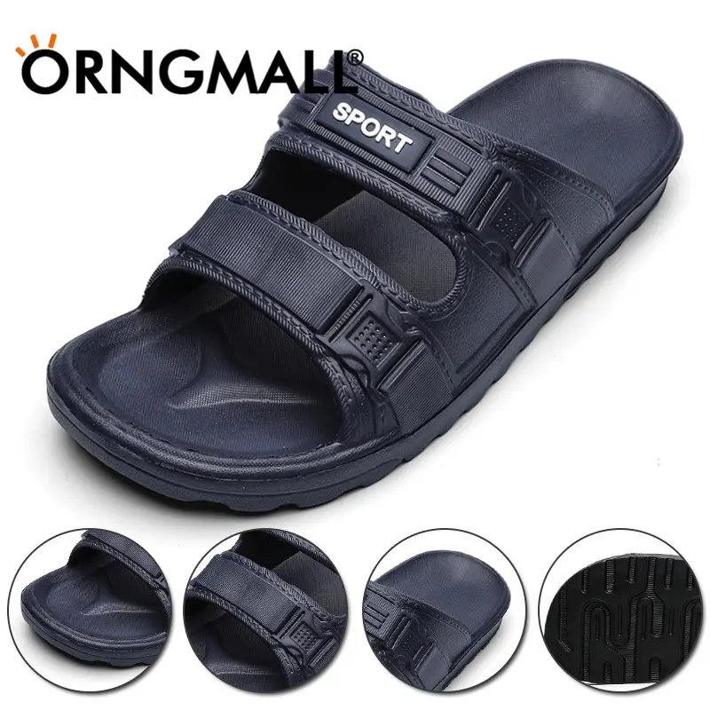 ORNGMALL-Dép Lê Mùa Hè Thường Ngày Cho Nam, Xăng Đan Đi Biển Thoáng Khí Thời Trang Chất Lượng Cao, Dép Đi Trong Nhà Gia Dụng, Phong Cách Mới 1