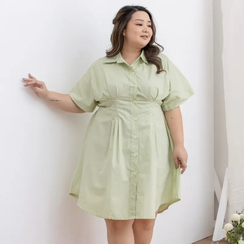 Eclaire - Joyce Dress Normal Grande Bigsize | Dress Kerah Katun Wanita Korea Casual Pastel Jumbo S-L XL XXL 4