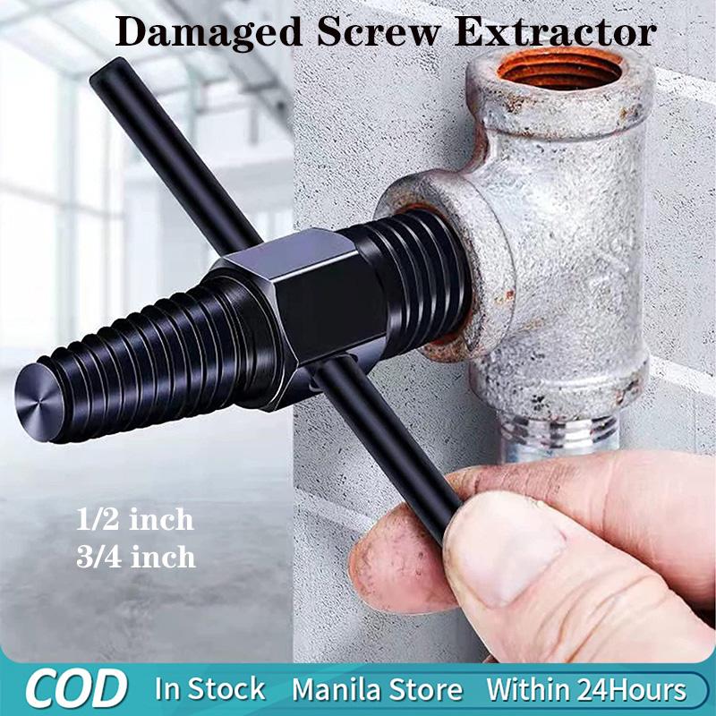 Full set Double Head Pipes faucet Steel Broken Screw Bolt Extractor ...