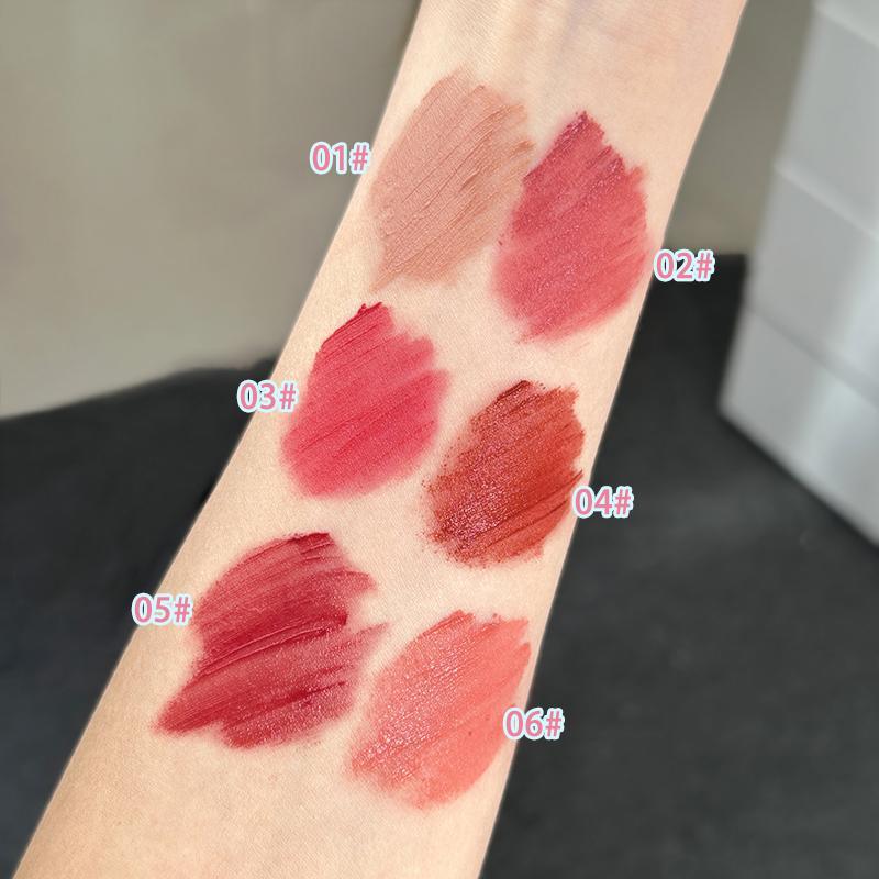 Product Introduction of Long-lasting & Waterproof Lip Gloss, 1 Count Natural Matte Lip Glaze Stick, Moisturizing Tinted Lip Mud for Girls & Women, Valentine's Day Gift 2