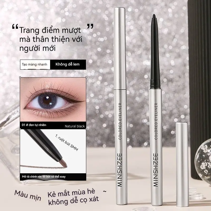 Bút Gel Kẻ Mắt, Sử Dụng Kép, Bút Kẻ Mắt Dạng Lỏng Ướt Và Khô, Không Thấm Nước Và Chống Nhòe, Thích Hợp Cho Người Mới Bắt Đầu, Màu Đen Và Nâu, [Thanh Toán Khi Nhận Hàng] 0