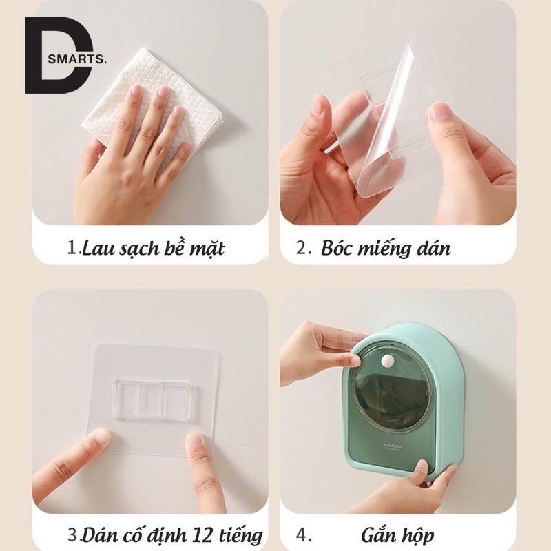 ￼Hộp đựng bông tẩy trang  -Hộp để đồ đa năng treo tường 5