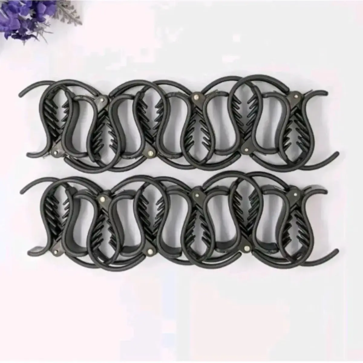 Set 12 kẹp tóc càng cua 3 răng tạo sóng bồng bềnh