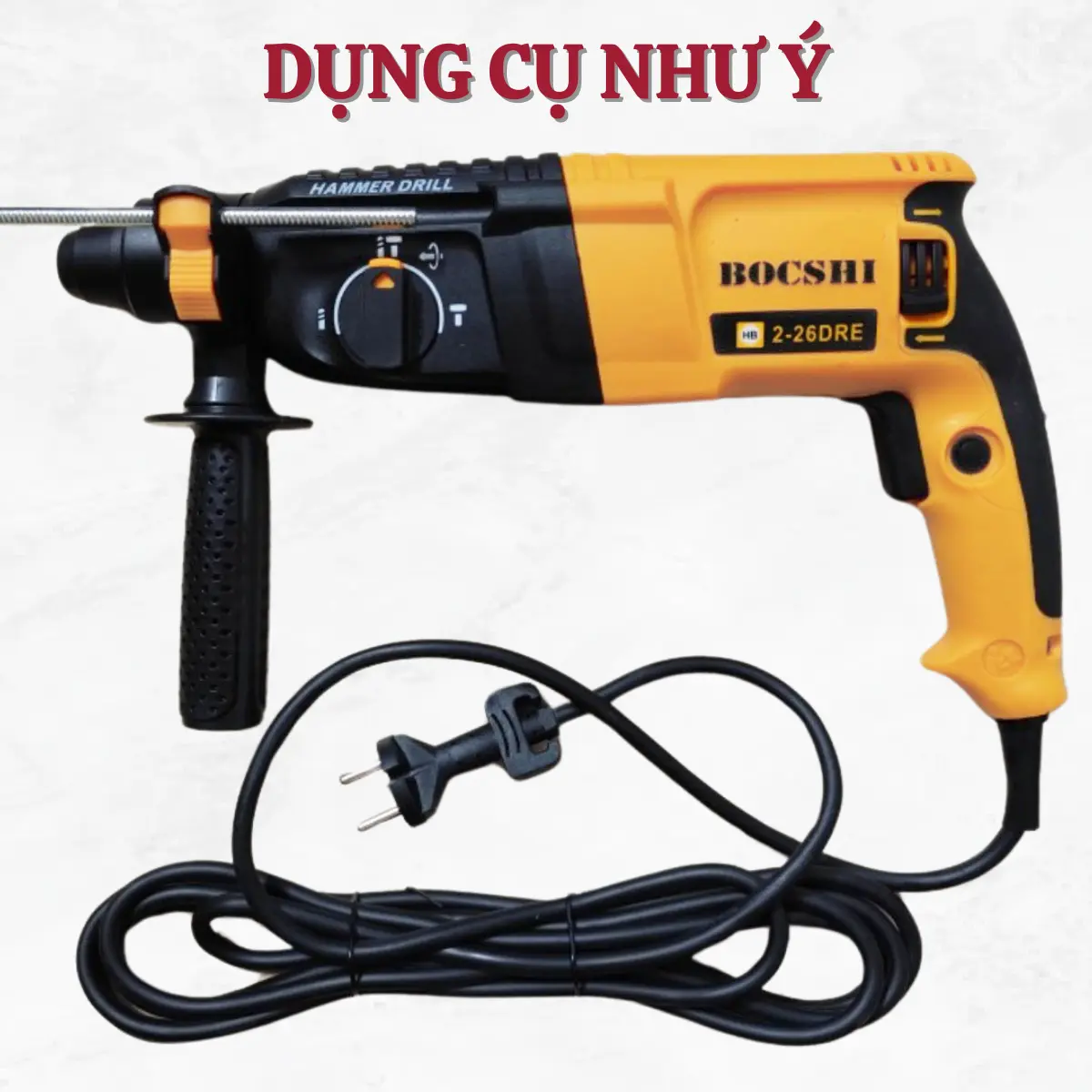 Máy khoan đục bê tông 3 chế độ 2-26RE BOCSHI công suất 800w hộp Carton