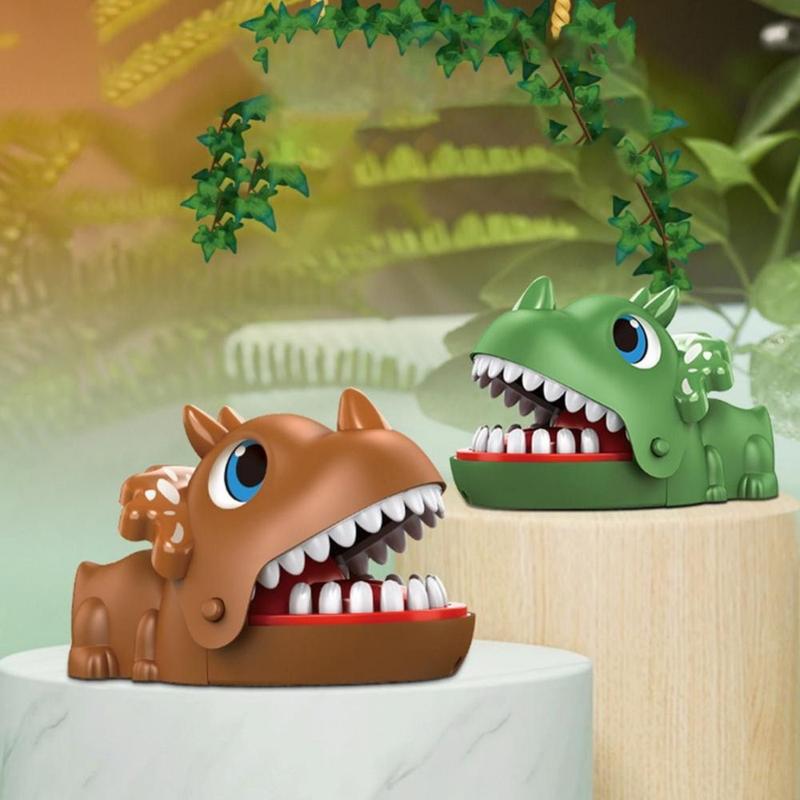 Product Introduction of Alligator Game Triceratops Shape Hand-biting Crocodile Scary Toy Safe Odorless Dinosaur Bite Fingers Toy Cute Extract Teeth Hand-biting Dinosaur Birthday Gift 9