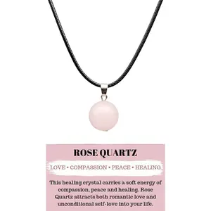 Kalung Batu Rose Quartz The Truth Love | Kode : KL-23