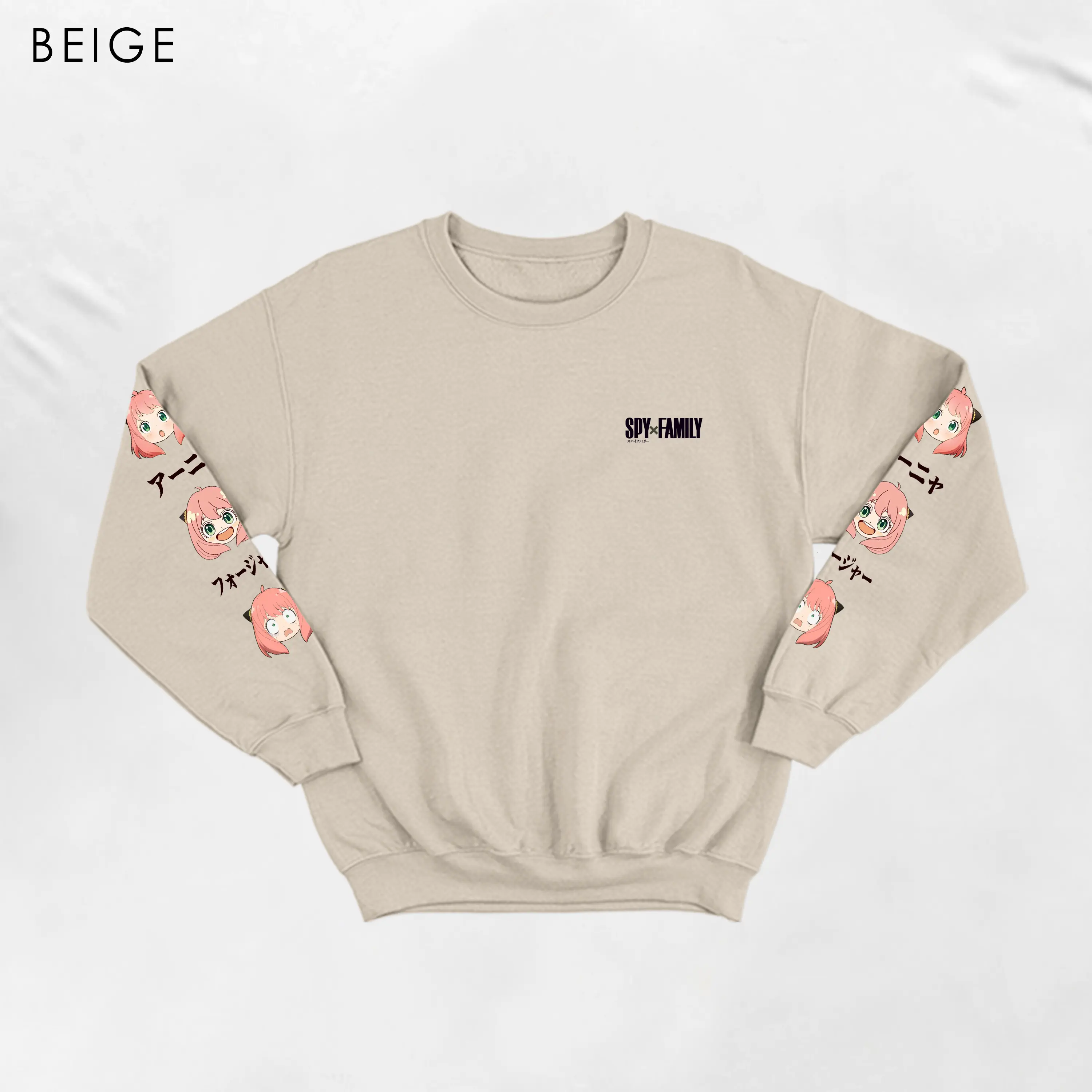 CUTE ANYA BASIC SWEATER UNISEX M - XXL ( SABLON )