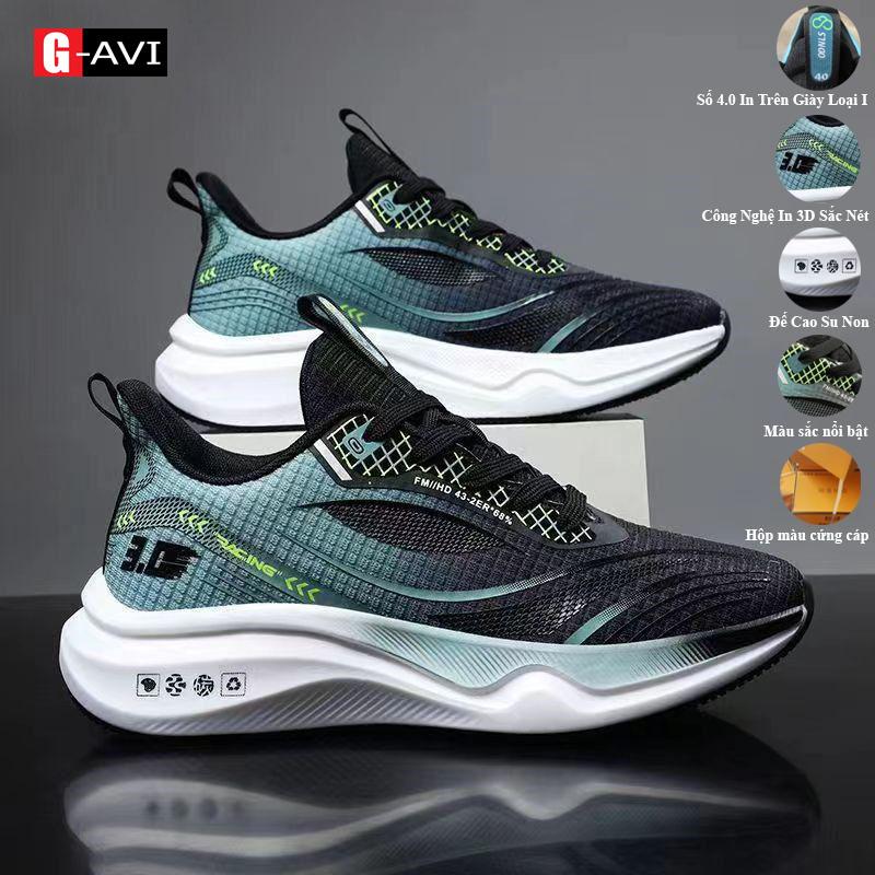 Giày thể thao nam G-AVI  hàng đẹp mẫu mới 2024, giày sneaker vải dệt thông hơi thoáng khí, êm chân phù hợp thể dục, đi chơi,chạy bộ, tập gym GF69 Sport