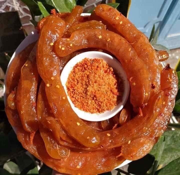 Me trái rim đường lắc muối ớt 100g dùng thử Chua Snack Ăn Vặt Cay Food