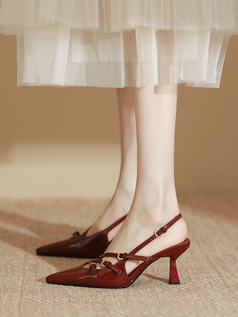Product Introduction of Women's Fashionable Solid Color Pointed Toe Stiletto Heels, Elegant High Heel Shoes for Party, Daily Clothing Decor for Women & Girls, Footwear 9
