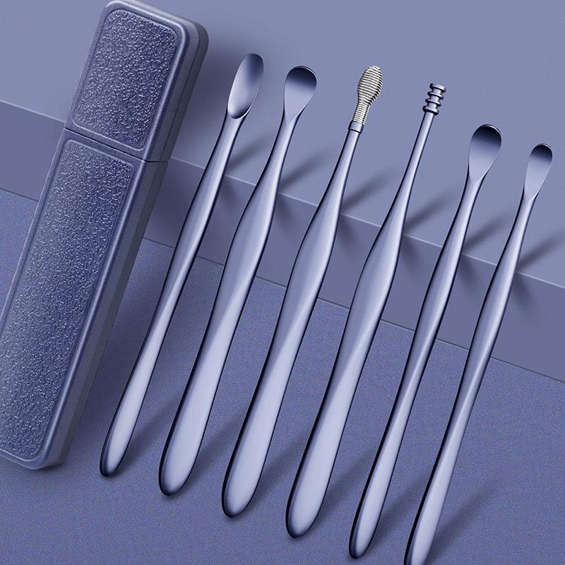 6Pcs/set Ear Cleaner Ear Wax Pickers Earpick Wax Remover Kit Earwax ...