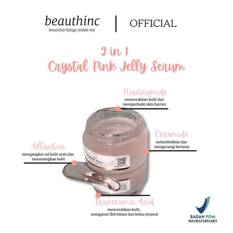 Product Introduction of (1PCS) 2in1 CRYSTAL PINK JELLY SERUM 0