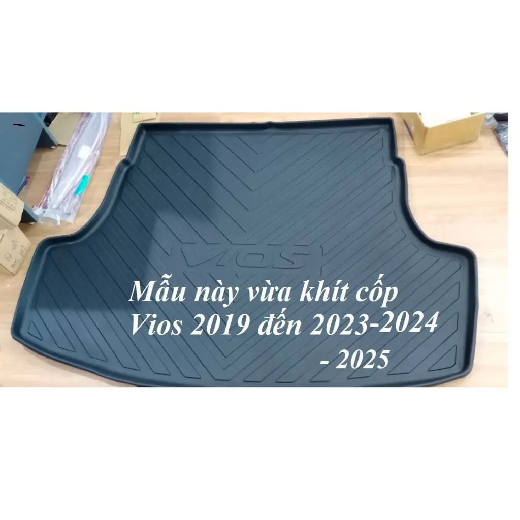 LÓT CỐP TOYOTA VIOS 2014-2018, LÓT CỐP VIOS 2021 2022 2023 2024 2025,  2019-2020 2021 2022 2023 2024 2025 CHẤT LIỆU NHỰA KHÔNG THẤM NƯỚC  Phụ Tùng